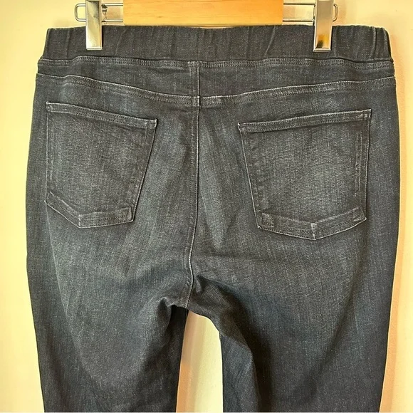 Eileen Fisher Dark Blue Organic Cotton Stretch Jean Leggings - Medium (10-12) - Picture 7 of 12